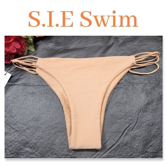 NWT S.I.E Swim Cheeky Bottoms in Terracotta - Picture 1 of 7